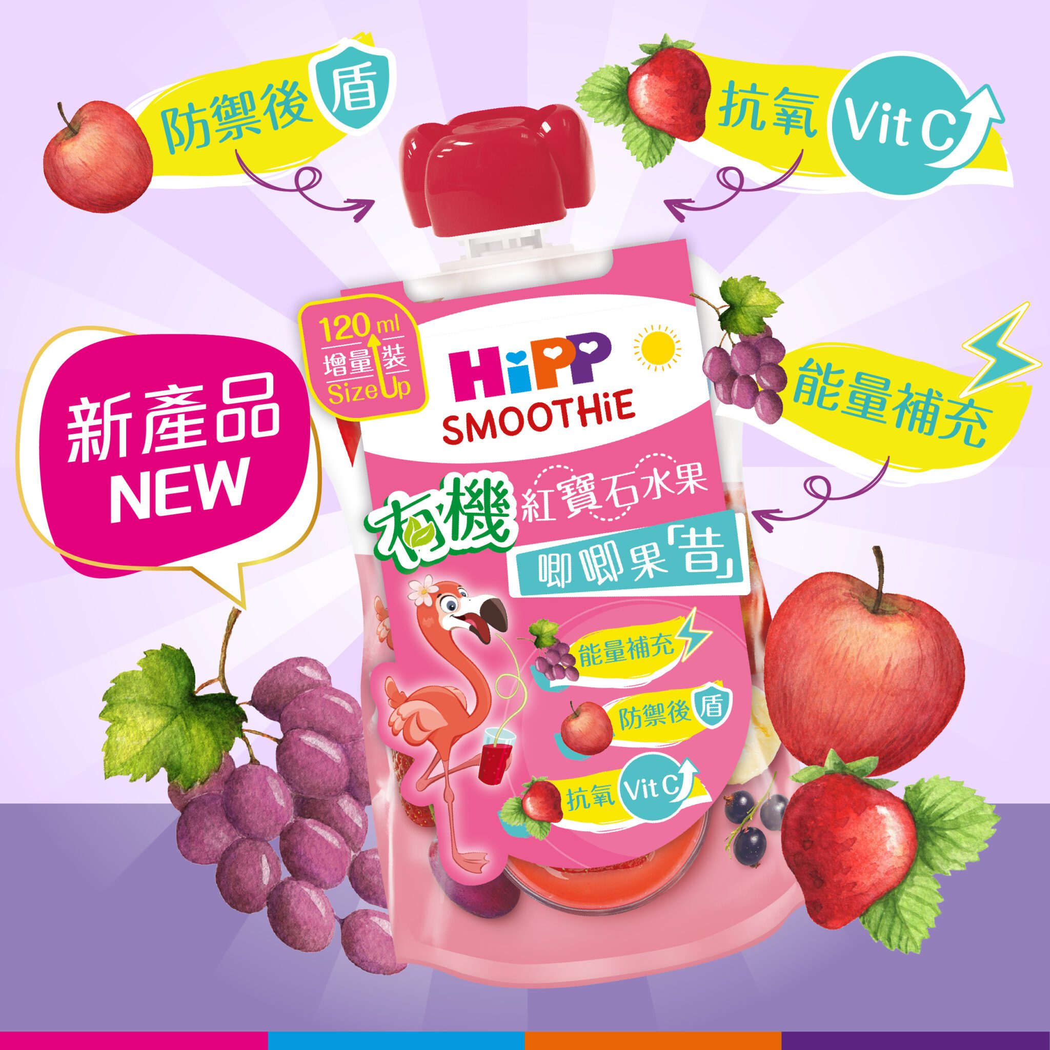 HiPP Red Fruits in AppleBanana (100g) 6 pcs HiPP Official